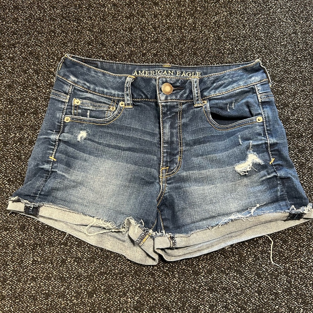 American Eagle Outfitters Women's Blue Denim Shorts